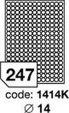 Bílé opacitní - krycí etikety Rayfilm R0103.1414KD, 14x14 mm, 300 listů A4, 74100 etiket