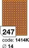Oranžové fluo etikety Rayfilm R0133.1414KF, 14x14 mm, 1.000 listů A4, 247000 etiket