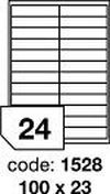 Bílé odnímatelné etikety Rayfilm R0102.1528D, 100x23 mm, 300 listů A4, 7200 etiket
