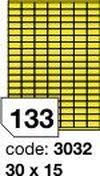 Žluté samolepicí etikety Rayfilm R0121.3032F, 30x15 mm, 1.000 listů A4, 133000 etiket