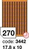 Oranžové fluo etikety Rayfilm R0133.3442D, 17,8x10 mm, 300 listů A4, 81000 etiket
