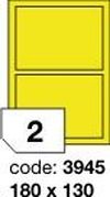 Žluté fluo etikety Rayfilm R0131.3945F, 180x130 mm, 1.000 listů A4, 2000 etiket