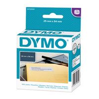 Dymo, papírové štítky, 54mm x 25mm, bílé, pro zpáteční adresu, 500 ks, 11352, S0722520