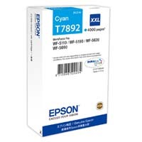 Epson originální ink C13T789240, T789, XXL, cyan, 4000str., 34ml, 1ks, Epson WorkForce Pro WF-5620DWF, WF-5110DW, WF-5690DWF