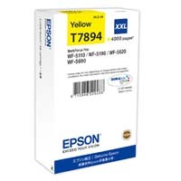 Epson originální ink C13T789440, T789, XXL, yellow, 4000str., 34ml, 1ks, Epson WorkForce Pro WF-5620DWF, WF-5110DW, WF-5690DWF