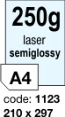 Oboustranně pololesklý laser papír - 250 g/m2 Rayfilm R0298.1123B, 210 x 297 mm, 50 listů A4, 