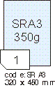 Pohlednicový karton lesklý / matný - 350 g/m2 Rayfilm R0294.SRA3B, 320x450mm, 50 listů SRA3, 