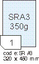 Pohlednicový karton lesklý / matný - 350 g/m2 Rayfilm R0294.SRA3X, 320x450mm, 200 listů SRA3, 