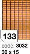 Oranžové fluo etikety Rayfilm R0133.3032F, 30x15 mm, 1.000 listů A4, 133000 etiket