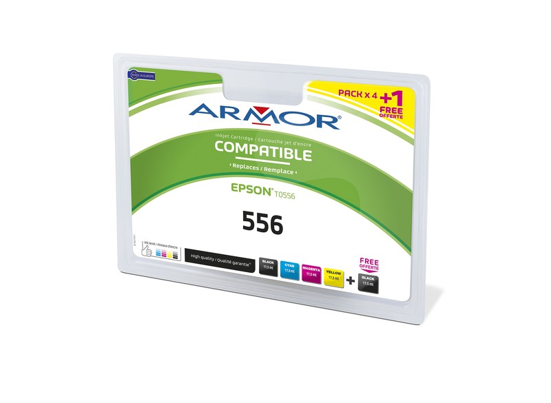 Kompatibilní inkoust ARMOR B10075R1 pro Epson Stylus Photo RX425 2B+1C+1M+1Y, T055xx