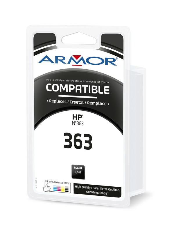 Kompatibilní inkoust ARMOR B12271R1 pro HP Photosmart 8250, černý, 7, 5 ml, C8721EE