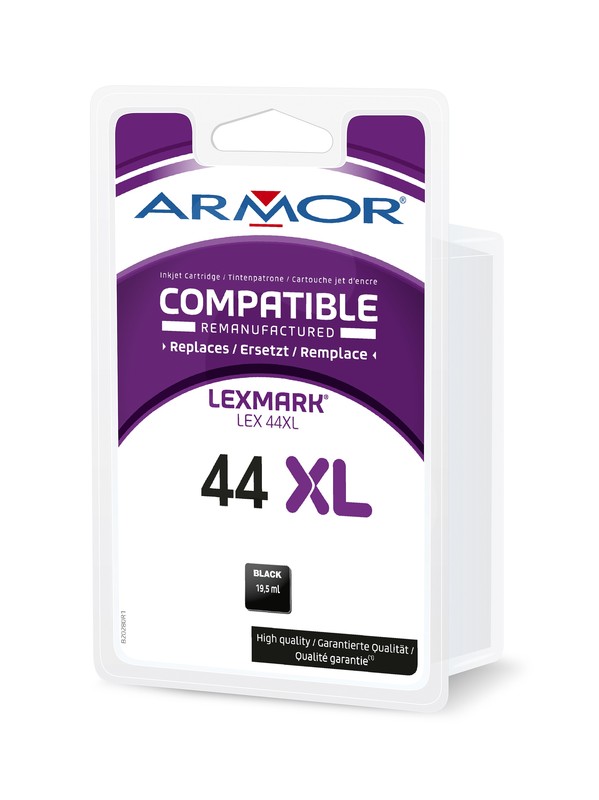 Kompatibilní inkoust ARMOR B20280R1 pro  Lex X4850, X7675, černý, 19, 5 ml, 18Y0144E
