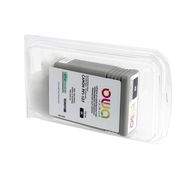 Kompatibilní inkoust ARMOR B45518OW pro Canon iPF 680/685 černý, 130 ml, PFI107BK