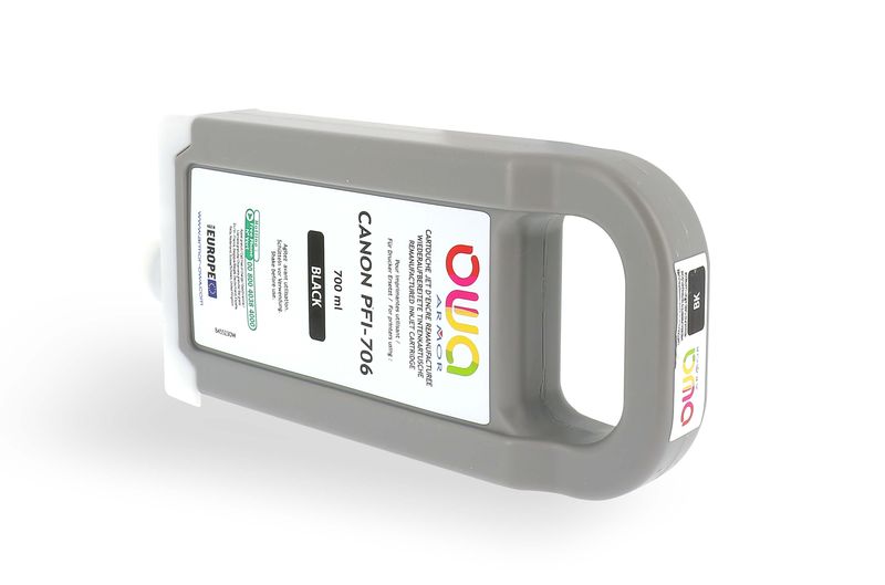 Kompatibilní inkoust ARMOR B45523OW pro Canon iPF 8300, černý, 700, ml, PFI706BK