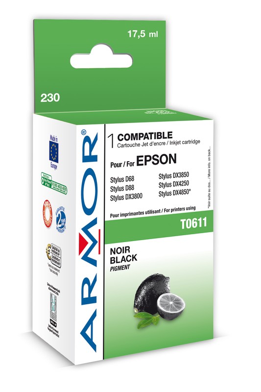 Kompatibilní inkoust ARMOR K12116W4 pro Epson Stylus Photo RX420/425, černý, T055140